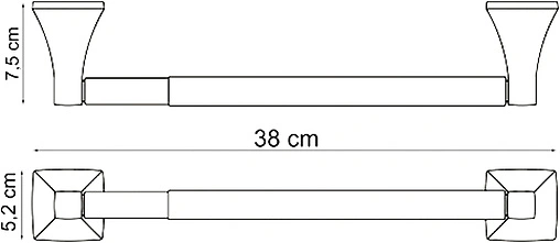 Полотенцедержатель Wasserkraft Wern хром 2522D