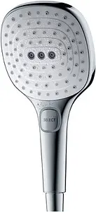 Лейка ручного душа Hansgrohe Raindance Select E 120 3jet чёрный матовый 26520670, 3