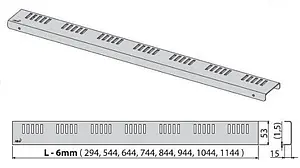 Решетка для лотка 744мм AlcaPlast Dream-750M Решетка для лотка 744мм AlcaPlast Dream-750M, 2