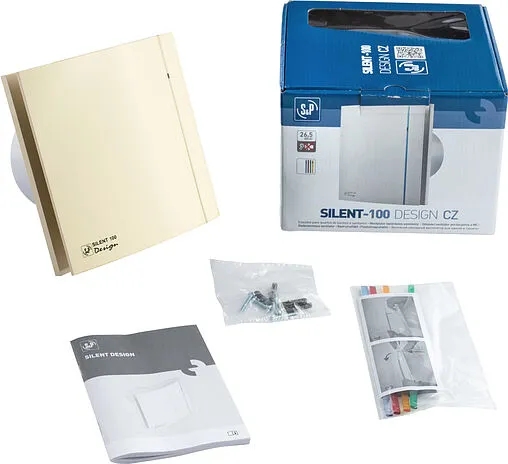 Вентилятор вытяжной Soler &amp; Palau SILENT-100 CZ MARFIL DESIGN 4C