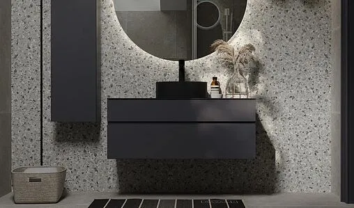 Тумба под умывальник подвесная Raval Decent 100 антрацит Dec.01.100/A/RL