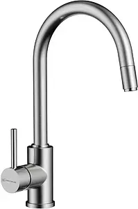 Смеситель для кухни Omoikiri Shinagawa-S-BN нержавеющая сталь 4994336, 1