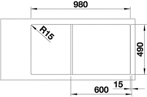 Мойка кухонная Blanco Axia III 6 S 100 L (доска ясень) жасмин 524648