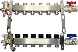 Группа коллекторная без расходомеров 6 отводов 1"в/в x ¾"ек WAAG WG.588.0606.F Группа коллекторная без расходомеров 6 отводов 1"в/в x ¾"ек WAAG WG.588.0606.F, 4