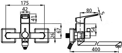 Смеситель для ванны с длинным изливом Milardo Atlantic хром ATLSBLCM10 Смеситель для ванны с длинным изливом Milardo Atlantic хром ATLSBLCM10