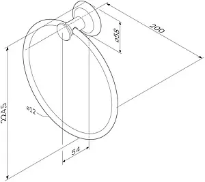 Полотенцедержатель Am.Pm Like хром A8034400 Полотенцедержатель Am.Pm Like хром A8034400, 2