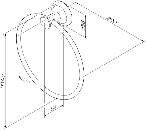 Полотенцедержатель Am.Pm Like хром A8034400