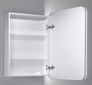 Шкаф-зеркало Jorno Modul 50 белый Mol.03.50/P/W/JR, 3