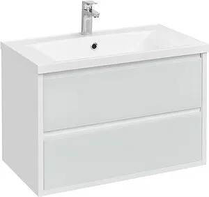 Тумба-умывальник подвесная Aquaton Римини 80 белый 1A226701RN010+ Тумба-умывальник подвесная Aquaton Римини 80 белый 1A226701RN010+, 1