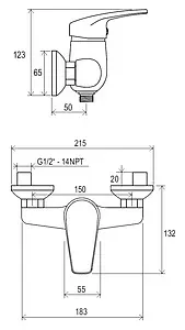 Смеситель для душа Ravak Neo хром X070018 Смеситель для душа Ravak Neo хром X070018, 2