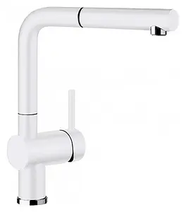 Смеситель для кухни с выдвижным изливом Blanco Linus-S керамика белый 516710 Смеситель для кухни с выдвижным изливом Blanco Linus-S керамика белый 516710, 1