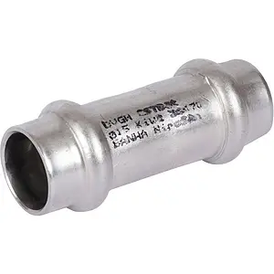 Муфта пресс соединительная 15мм Sanha NiroSan 9270 6927015 Муфта пресс соединительная 15мм Sanha NiroSan 9270 6927015, 1