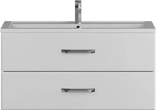 Тумба под умывальник подвесная Uperwood Foster 100 белый матовый 291020514