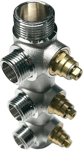 Коллектор регулирующий проходной 3 отвода ¾&quot;в/н x ½&quot;н Uni-fitt 414C3230