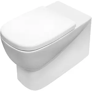 Унитаз приставной безободковый Sanita Luxe Infinity Rimless белый INFSLBW0104R Унитаз приставной безободковый Sanita Luxe Infinity Rimless белый INFSLBW0104R, 1