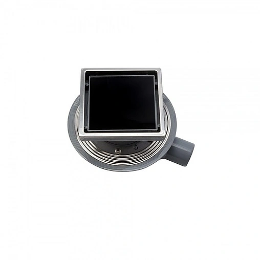 Трап горизонтальный Set Pestan Confluo Standart Black Glass 1 150x150мм 13000089