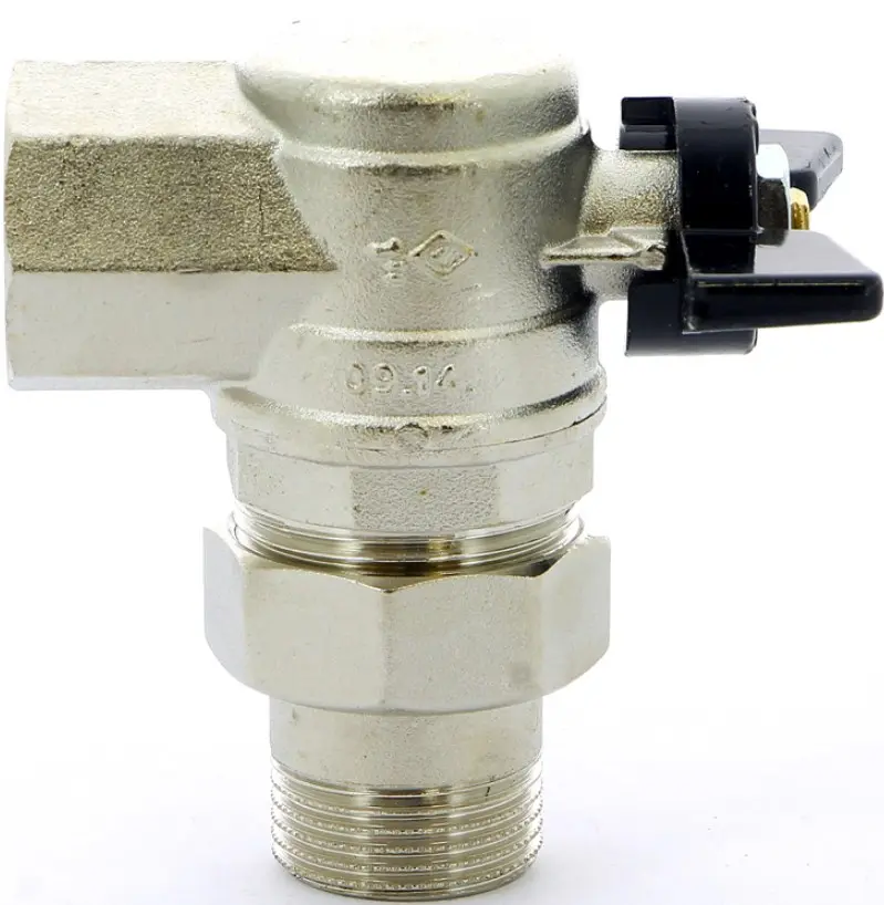 Кран шаровый с американкой угловой 1"в x 1"н Bugatti Oregon 05940009 Кран шаровый с американкой угловой 1"в x 1"н Bugatti Oregon 05940009