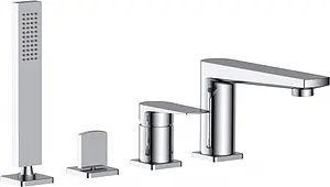 Смеситель на борт ванны на 4 отверстия BelBagno Carin хром CAR-VIM4-CRM, 1