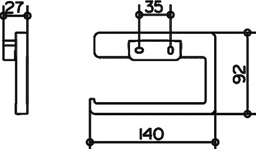Держатель туалетной бумаги Keuco Collection Moll хром 12762010000