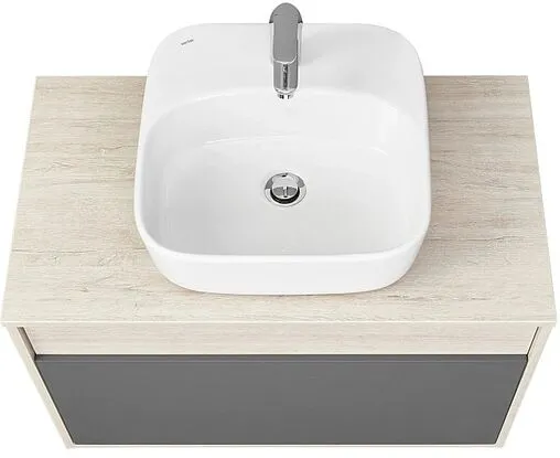 Тумба-умывальник подвесная Aquaton Лофт Урбан 80 графит/орегон 1A2476K4LQX60