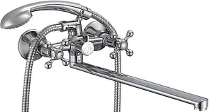 Смеситель для ванны с длинным изливом Milardo Duplex хром DUPSBL2M10 Смеситель для ванны с длинным изливом Milardo Duplex хром DUPSBL2M10, 1