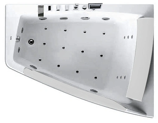Ванна акриловая с гидромассажем Gemy 170x130 R G9056 K R