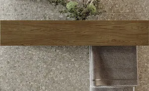 Полка с полотенцедержателем Jorno Forest 65 стекло/дуб орлеан Fost.05/Do/RL, 1