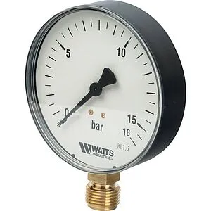 Манометр радиальный Watts MRP 100мм 16 бар ½&quot; 10008079, 3