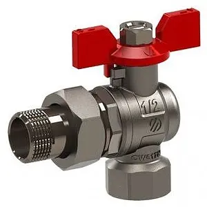 Кран шаровый с американкой угловой ½"в x ½"н Arco Sena VA30 154303 Кран шаровый с американкой угловой ½"в x ½"н Arco Sena VA30 154303, 1