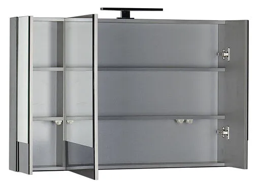 Шкаф-зеркало Aquanet Верона 100 чёрный 00175386