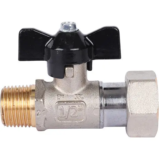 Кран шаровый с накидной гайкой ½"н x ¾"нг Stout SVB-1009-001520