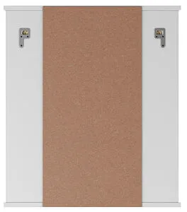 Шкаф-зеркало Айсберг Волна 2-60 R белый DA1041HZ, 4