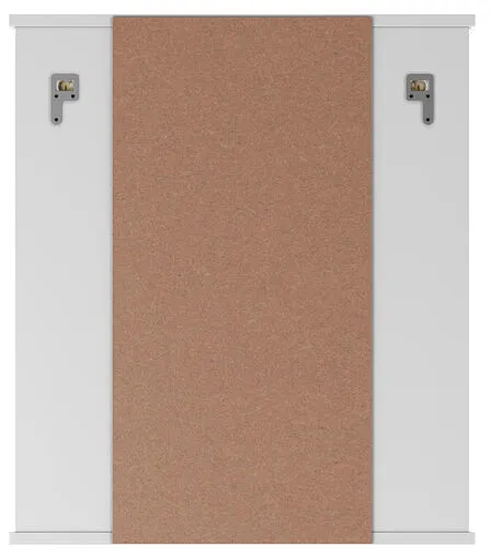 Шкаф-зеркало Айсберг Волна 2-60 R белый DA1041HZ