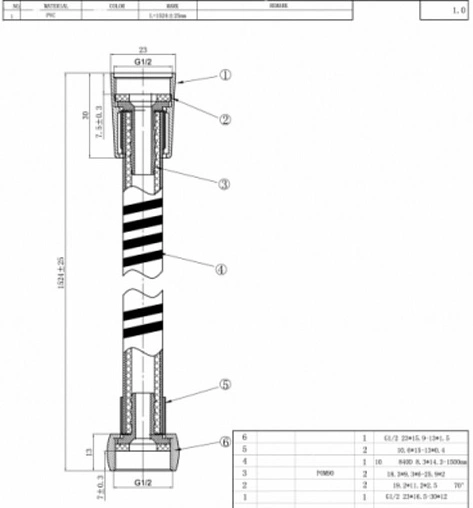 Шланг для душа Bravat 150см хром P7233CP-RUS