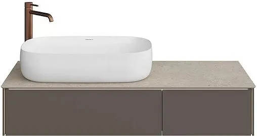 Тумба под умывальник подвесная Kerama Marazzi Magica 120 вечерний серый матовый MA.120.2\EGR.M