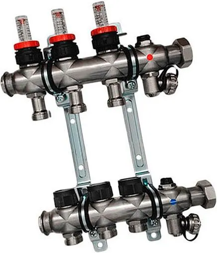 Группа коллекторная с расходомерами 3 отвода 1&quot;нг x ¾&quot;ек Oventrop Multidis SF 1404353