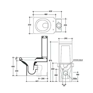 Бачок для унитаза Kerasan Cento белый 358201 Бачок для унитаза Kerasan Cento белый 358201, 2