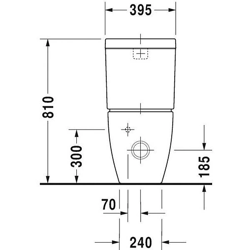 Бачок для унитаза Duravit Happy D.2 белый 0934100005