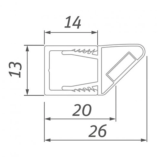 Дверь в нишу 800мм прозрачное стекло Roltechnik Elegant Neo Line GDO1N+GZ/800 188-8000000-00-02+190-0000000-00