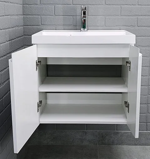 Тумба-умывальник подвесной Домино Graffo 60 белый DGr2405T+4670142930044