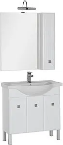 Шкаф-зеркало Aquanet Стайл 85 белый 181506 Шкаф-зеркало Aquanet Стайл 85 белый 181506, 3