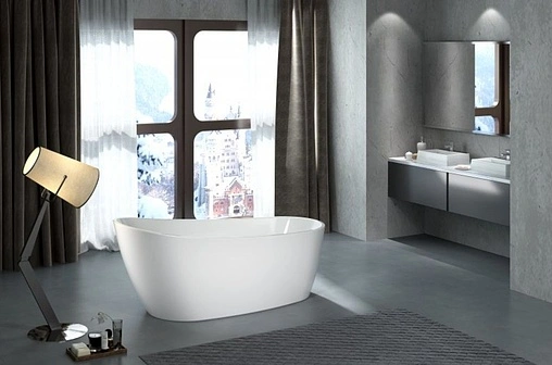 Ванна акриловая отдельностоящая BelBagno 173x77 BB15