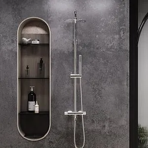 Душевая система с термостатом для ванны Damixa Scandinavian Pure хром 936810000, 4