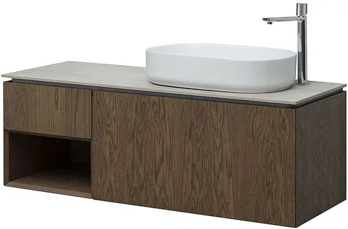 Тумба-умывальник подвесная Allen Brau Infinity 120 R дуб 1.21008.NO+