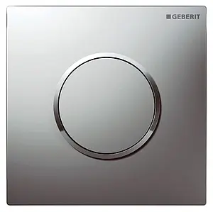 Клавиша смыва для писсуара Geberit Sigma 10 116.015.KN.1 кнопка/хром матовый, кольцо/хром глянцевый, 1