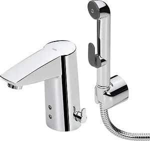 Смеситель для раковины с гигиеническим душем Oras Cubista хром 2816F Смеситель для раковины с гигиеническим душем Oras Cubista хром 2816F, 1