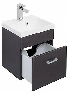 Тумба-умывальник подвесная Aquanet Нота 40 венге 00159089+00204094, 5