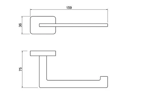 Держатель туалетной бумаги Aquatek Либра чёрный матовый AQ4308MB