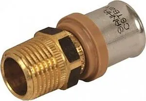 Муфта пресс переходная 26мм x 1"н Sanha 3fit-Press 125243G261 Муфта пресс переходная 26мм x 1"н Sanha 3fit-Press 125243G261, 1