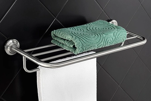 Полка для полотенец Fixsen Bruno хром матовый FX-73615